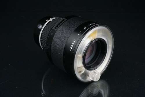 Rare Nikon Medical nikkor 120mm F4 lens with built in Ring Flash and Power Packs **Great Condition**