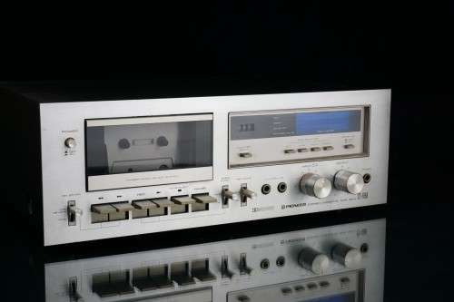 Vintage Pioneer CT-F650 Silver Face Stereo Cassette Deck Blue Fluoroscan Meter  **Good Condition**