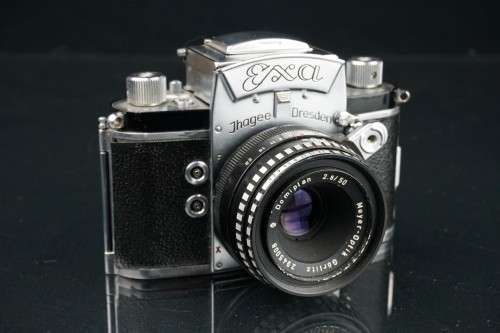Ihagee EXA 35mm SLR with Zeiss Domiplan 50mm F2.8 Exakta bayonette Mount lens **Good Condition**