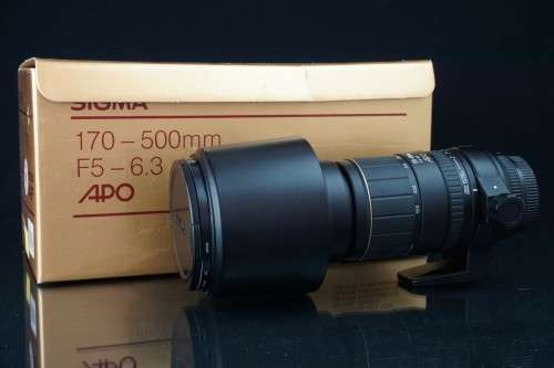 Sigma apo 170-500mm f5-6.3 Pentax PK mount lens **Excellent Condition with Box**