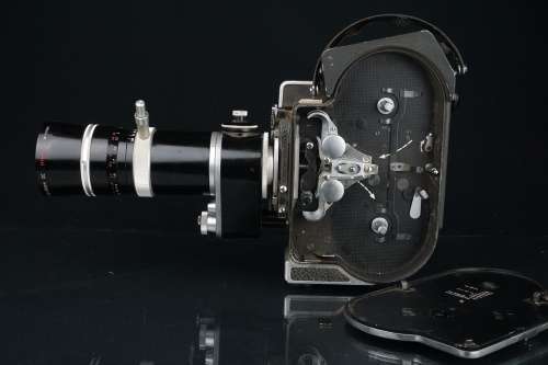 Bolex H16 SBM Reflex Camera with Kern Vario Switar F16-100mm F1.9 Motor **Excellent Condition**