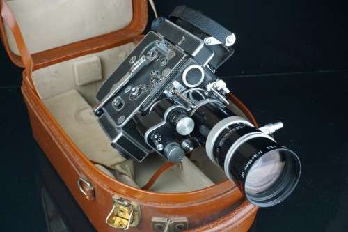 Bolex H16 SBM Reflex Camera with Kern Vario Switar F16-100mm F1.9 Motor **Excellent Condition**