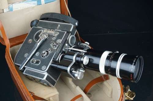 Bolex H16 SBM Reflex Camera with Kern Vario Switar F16-100mm F1.9 Motor **Excellent Condition**