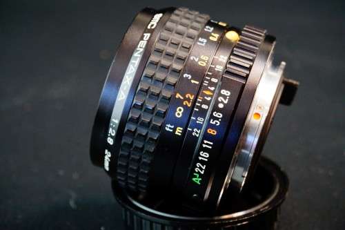 **Rare Wide Angle** SMC Pentax A 24mm F2.8 Lens in Pentax K Bayonet Mount  **Near Mint Condition**