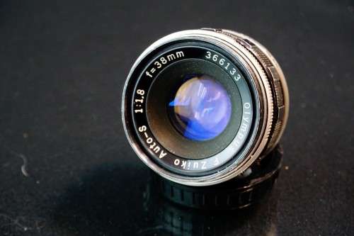 Olympus Zuiko Auto-S 38mm F1.8 Lens Pen F FT FV Mount **Good Condition**