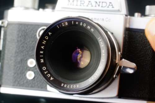 Rare Miranda Model ST 35mm SLR Film Camera with 5cm 50mm F2.8 Lens