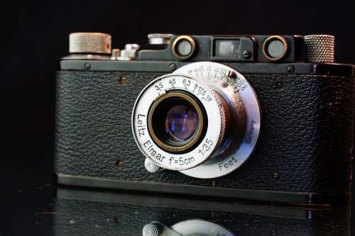 1937 Black Leica II with Leica Elmar 5cm 50mm F3.5 Lens **Great Condition, Full CLA**