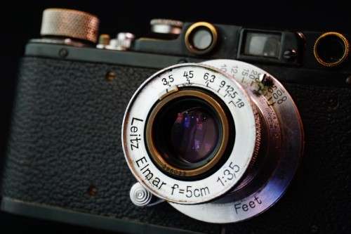 1937 Black Leica II with Leica Elmar 5cm 50mm F3.5 Lens **Great Condition, Full CLA**