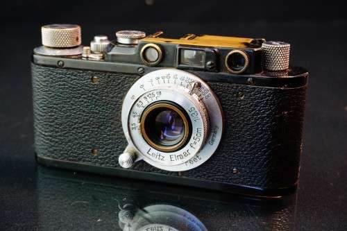 1937 Black Leica II with Leica Elmar 5cm 50mm F3.5 Lens **Great Condition, Full CLA**
