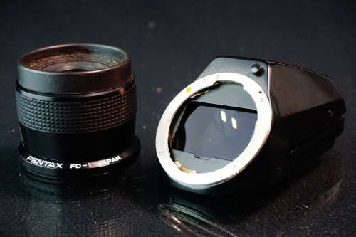 Pentax LX FB-1 Prism Finder base with FD-1 Magnifier for Pentax LX Camera **Excellent Condition**
