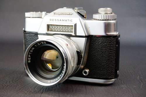 Voigtlander Bessamatic 35mm SLR Camera with Septon 50mm F2 Lens