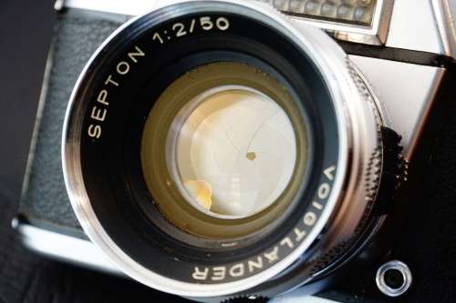 Voigtlander Bessamatic 35mm SLR Camera with Septon 50mm F2 Lens