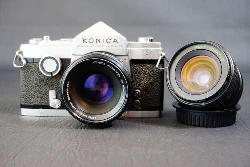 Konica Auto Reflex P Half Frame 35mm SLR Camera with Konica AR 52mm F1.8 Lens  **Excellent*