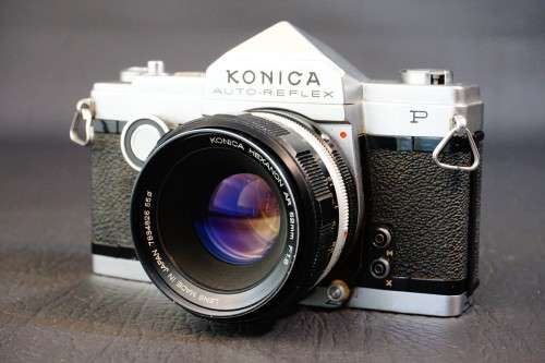 Konica Auto Reflex P Half Frame 35mm SLR Camera with Konica AR 52mm F1.8 Lens  **Excellent*