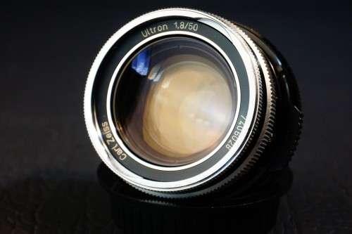 Carl Zeiss 50mm F1.8 Ultron Lens in Icarex BM Mount   **Excellent Condition, Concave Front Element**