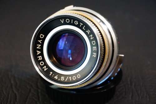 Voigtlander Dynaron 100mm f4.5 Prime Lens for Prominent Rangefinder Camera **Excellent Condition**
