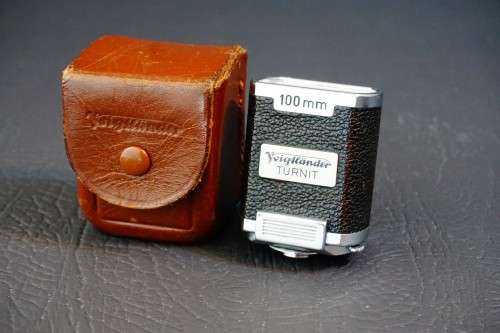 Voigtlander Turnit Shoe Mount Viewfinder for 35mm & 100mm Lenses **Excellent Condition**