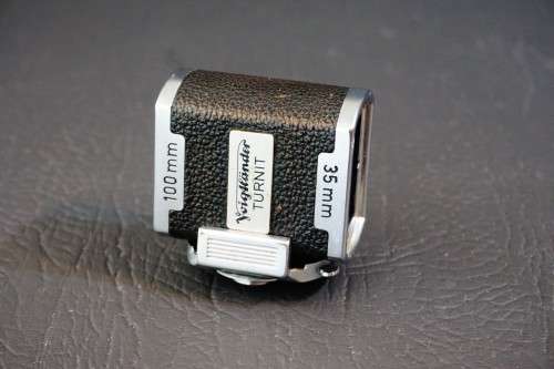 Voigtlander Turnit Shoe Mount Viewfinder for 35mm & 100mm Lenses **Excellent Condition**