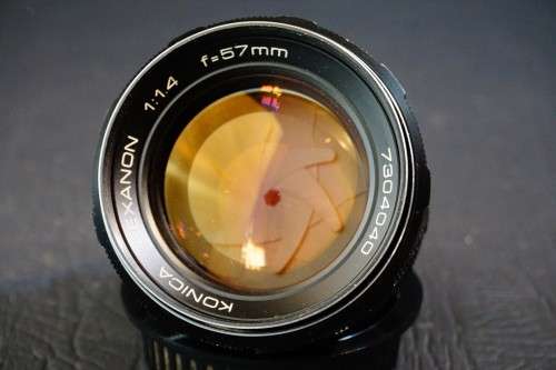Konica Hexanon 57mm F1.4 Lens in Konica AR Mount  **Excellent Condition**
