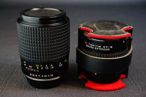 **Bokina** Tokina AT-X Macro 90mm F2.5 Lens with Doubler in Pentax PK Mount **Excellent Condition**