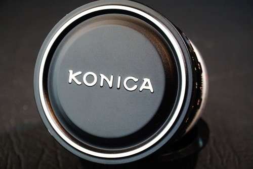 Boxed Konica Hexanon Pre-Set 28mm F3.5 Lens with Hood in Konica AR Mount  **Excellent Condition**