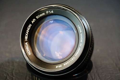 Konica Hexanon AR 50mm F1.4 Lens in Konica AR Mount **Good Condition**