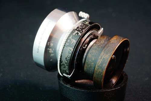 **Wide LF** Schneider Super Angulon 65mm F8 lens in Syncro-Compur Shutter **Excellent Condition**
