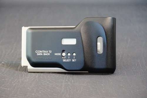 Contax T2 Data Back CX-T2 Titanium Silver with the Original Box and Packaging  **Great Condition**