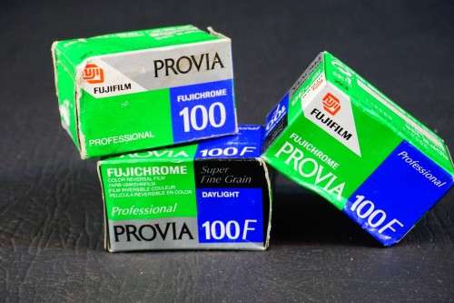 FujiFilm Fujichrome Provia 100F 135 Film 36 Frames 3x Rolls, Box Sealed **Batch Tested Expired Film*