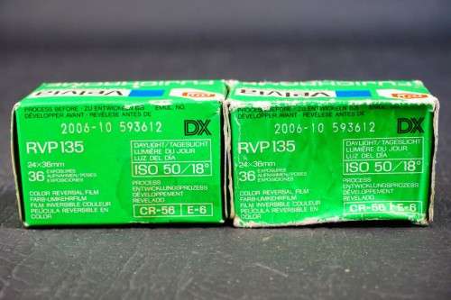 FujiChrome Velvia 50 135 Film 36 Frames 2x Rolls, Sealed in Box  **Expired Film**