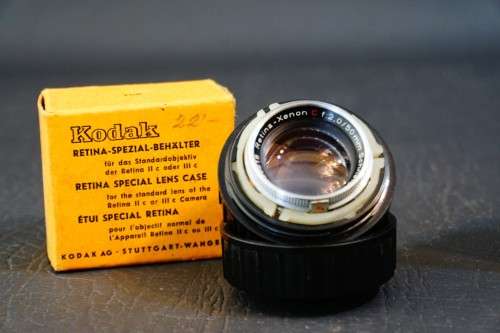 Kodak Retina IIC 35mm Rangefinder with Xenon 50mm F2 and 80mm F4 Lenses **Excellent Condition**