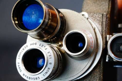 Emel 8mm Double Film Cine Movie Camera with Zunow and Som Berthiot Lenses  **Great Condition**