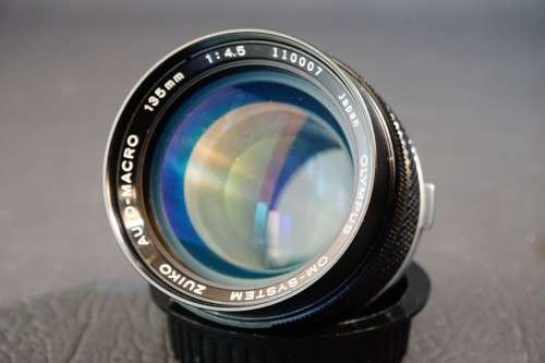 Olympus Auto-Macro MC 135mm F4.5 Lens with Variable Extension Tube OM Mount