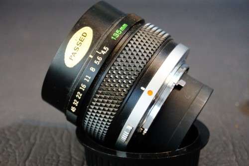Olympus Auto-Macro MC 135mm F4.5 Lens with Variable Extension Tube OM Mount