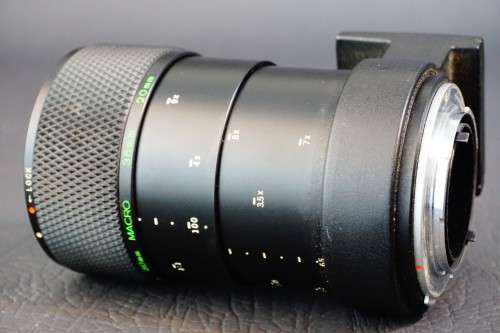 Olympus Auto-Macro MC 135mm F4.5 Lens with Variable Extension Tube OM Mount