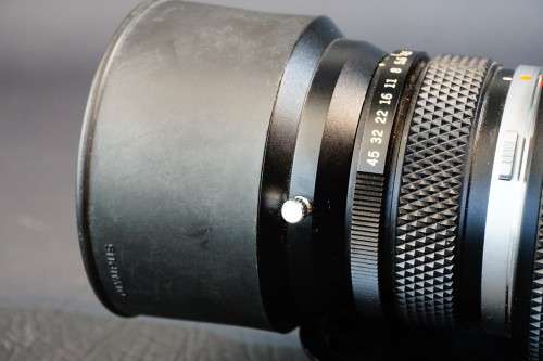 Olympus Auto-Macro MC 135mm F4.5 Lens with Variable Extension Tube OM Mount