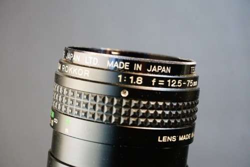 1978 JVC GC-3300E Vidicon Tube Colour Camera with Rokkor 12.5-75mm F1.8 Lens