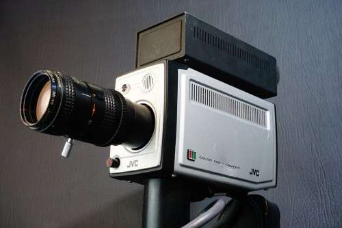 1978 JVC GC-3300E Vidicon Tube Colour Camera with Rokkor 12.5-75mm F1.8 Lens