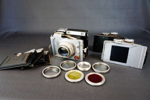 Plaubel Makina IIIR 120 Rangefinder Camera with Anticomar 100mm F2.9 Lens, 6x6 and 6x9 Film Backs