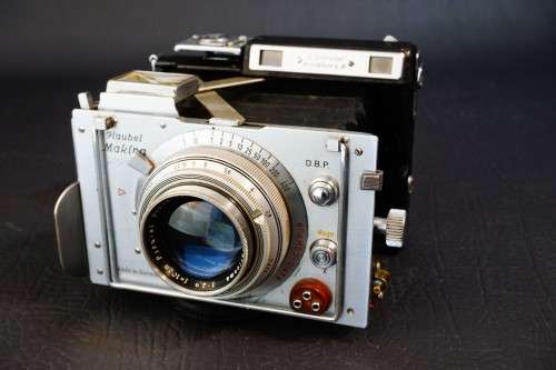 Plaubel Makina IIIR 120 Rangefinder Camera with Anticomar 100mm F2.9 Lens, 6x6 and 6x9 Film Backs