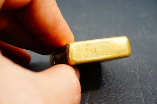 **1985 Repro** Zippo Lighter Bradford PA Made In USA PAT.2032695 5 Lug 1937-1950  **Good Condition**