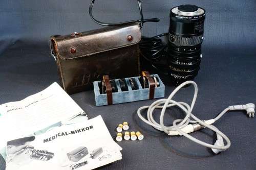Nikon Medical NIKKOR 200mm F5.6 Lens with DC Power Unit and Case **Excellent Condition**