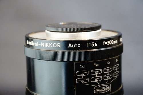 Nikon Medical NIKKOR 200mm F5.6 Lens with DC Power Unit and Case **Excellent Condition**