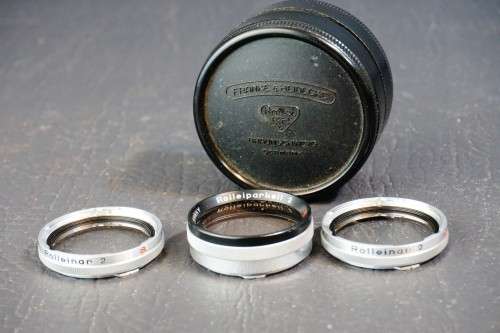 Rollei Bay 1 Rolleinar 2 Closeup Lens Set with Hard Case **Excellent Condition**