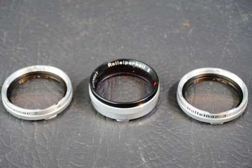 Rollei Bay 1 Rolleinar 2 Closeup Lens Set with Hard Case **Excellent Condition**