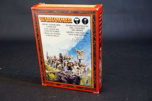 Warhammer Dwarf Longbeards Command NIB Metal - Rare OOP Games Workshop Citadel **Excellent**