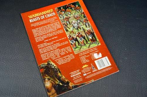 Warhammer Army Book, Beasts Of Chaos. Games Workshop. Paperback **Great Condition**