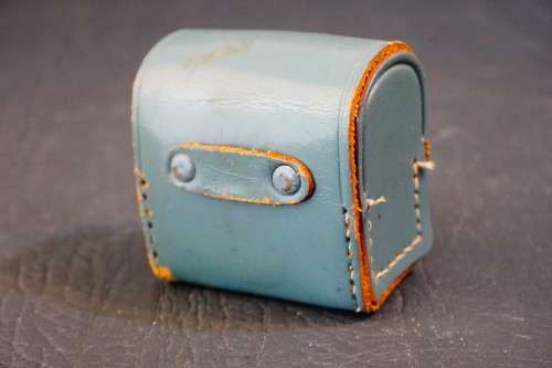 Rare Grey Yashica Bay 1 TLR Metal Lens Hood with Carrying Case and Yashica Filter **Good Condition**