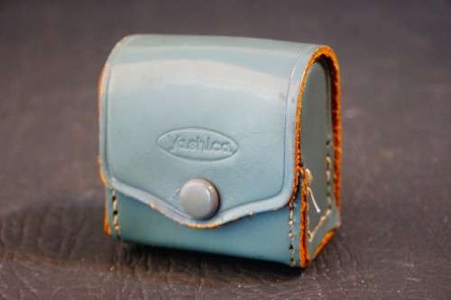 Rare Grey Yashica Bay 1 TLR Metal Lens Hood with Carrying Case and Yashica Filter **Good Condition**