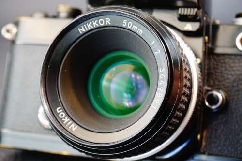 Black Nikon F2A Photomic 35mm SLR with Nikon 50mm F2 Lens  **Good Condition**